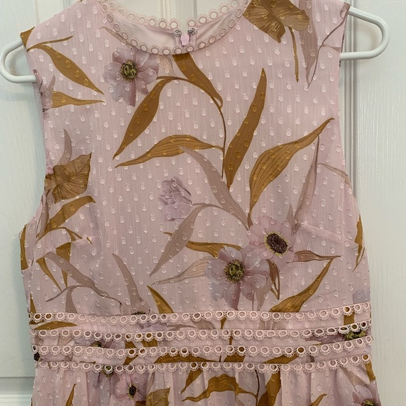 Ted Baker London floral dress size 3 - Picture 3 of 5